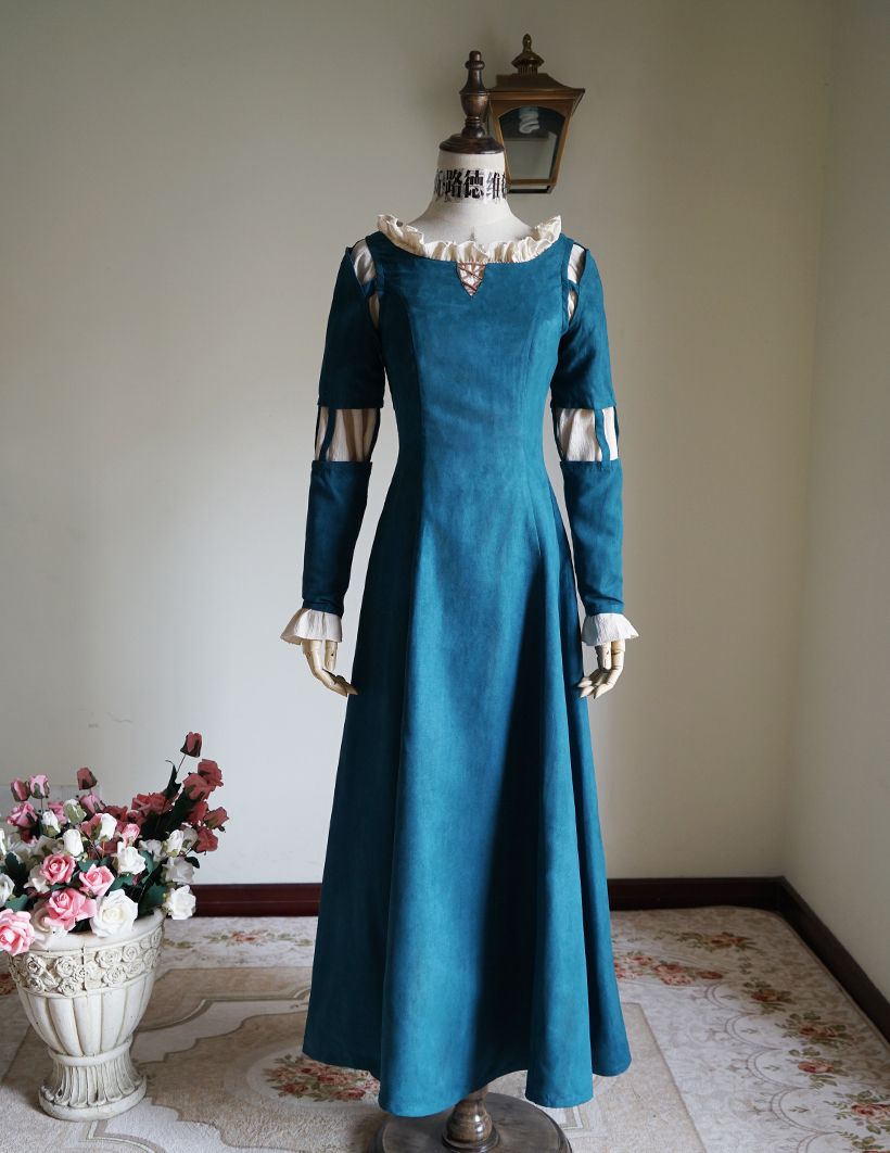 Brave Merida Classic Dress Teal Green / Lady 90/Large Brave Merida Classic Dress Teal Green / Lady 90/Large