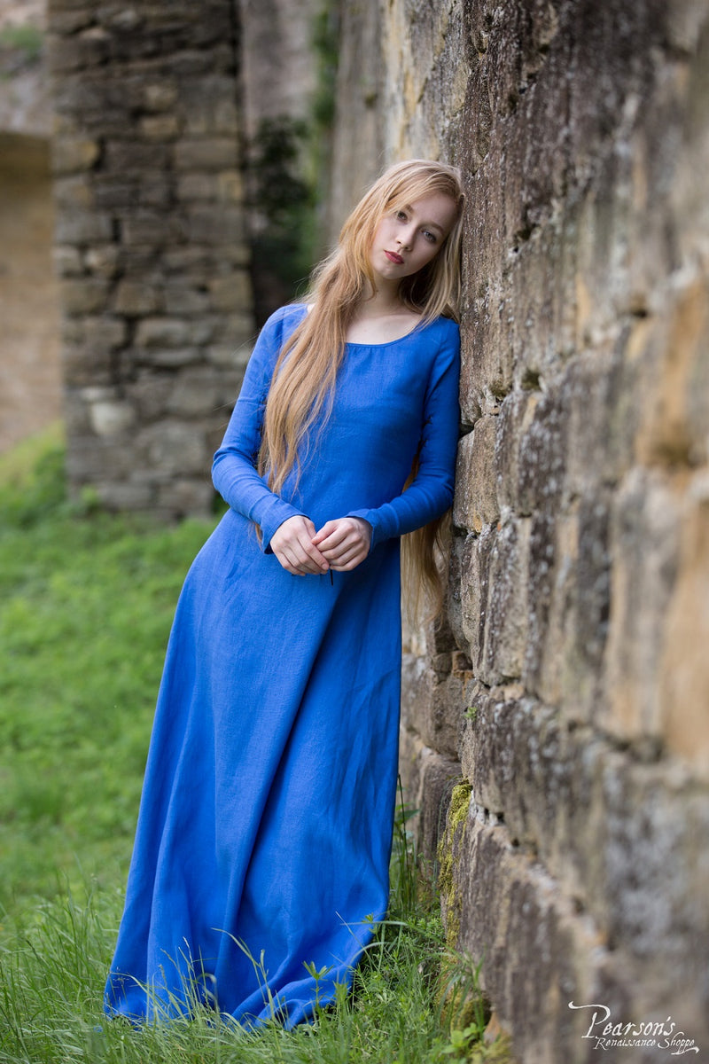 Lady of the Lake Dress with Medieval Suede Bodice