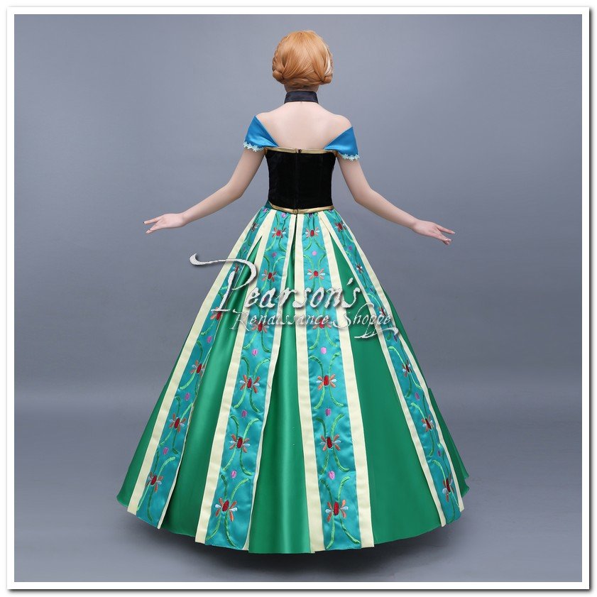 Frozen Anna Coronation Embroidery Dress Set Large / Both / Yes