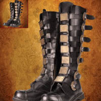Rock Hard Toes of Fury in Steampunk Boots