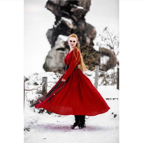 Anna Linen Viking Dress
