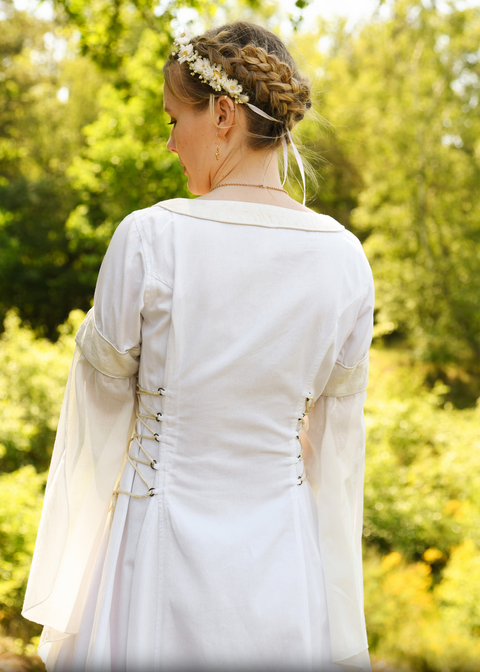 Medieval Wedding Dress with Corsage