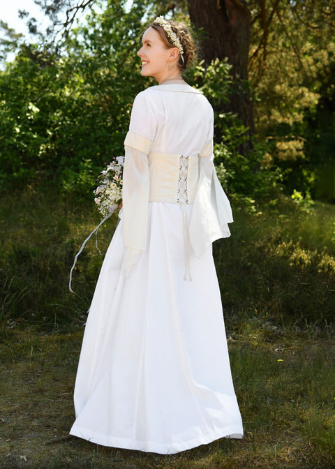 Medieval Wedding Dress with Corsage
