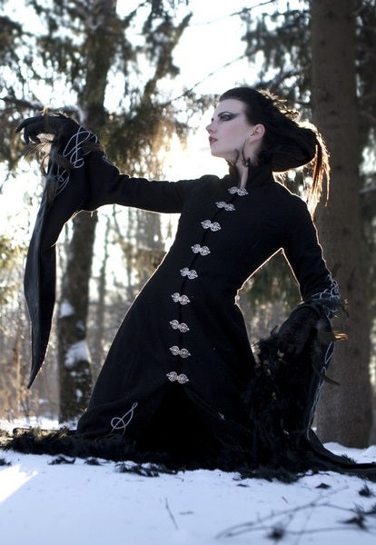 Blackbird Long Wool Cloak