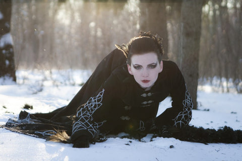 Blackbird Long Wool Cloak