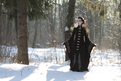 Blackbird Long Wool Cloak