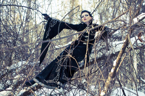 Blackbird Long Wool Cloak