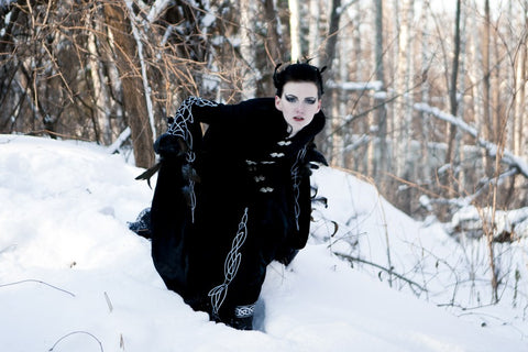 Blackbird Long Wool Cloak