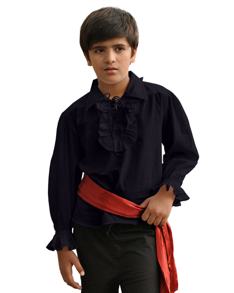 Kids Captain Kennit Ruffled Shirt