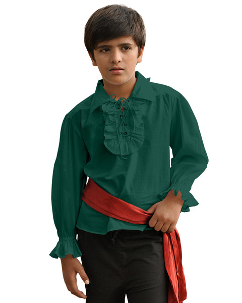 Kids Captain Kennit Ruffled Shirt