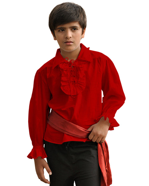 Kids Captain Kennit Ruffled Shirt