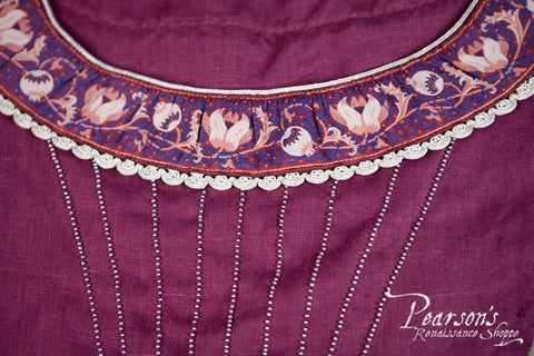Lady of the Lake Dress with Medieval Suede Corset Set