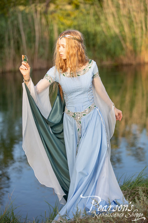 Water Flowers Wedding Dress