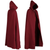 Aaron Canvas Hooded Cape - Black, Blue, Brown, Capes, Cream, Gray, Green, Wine-Medieval Shoppe