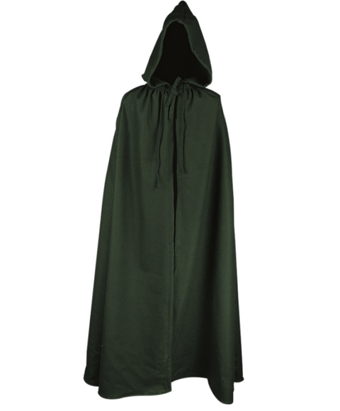 Aaron Wool Cloak - Black, Brown, Burgundy, Cloaks, Green, Sand-Medieval Shoppe