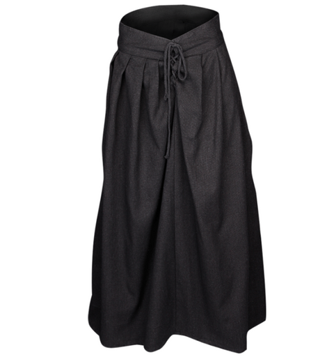 Anna Canvas Skirt - Black, Blue, Bordeaux, Brown, Green, Red, Skirts - Pants - Underpinnings-Medieval Shoppe