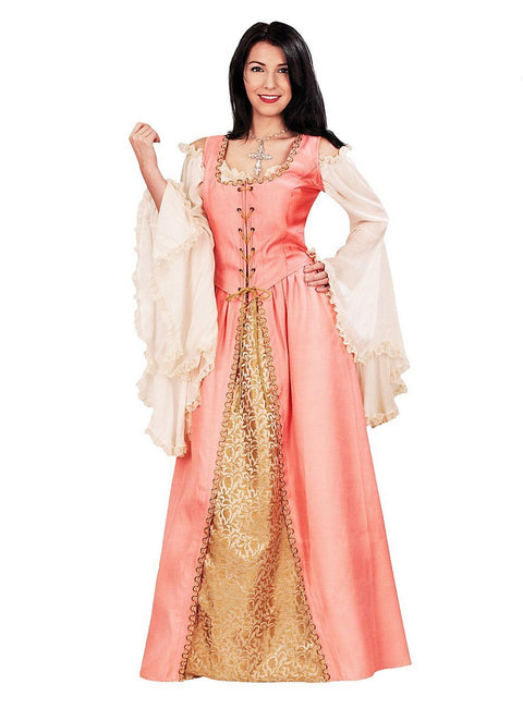 Avington Gown - Pink, Renaissance Dresses, Violet-Medieval Shoppe
