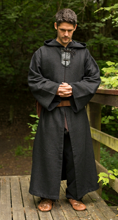 Benedict Robes - Black, Brown, Cloaks, Dark Red-Medieval Shoppe
