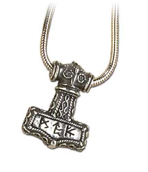 Bindrune Hammer Pendant - Men's Medieval Jewelry & Crowns-Medieval Shoppe