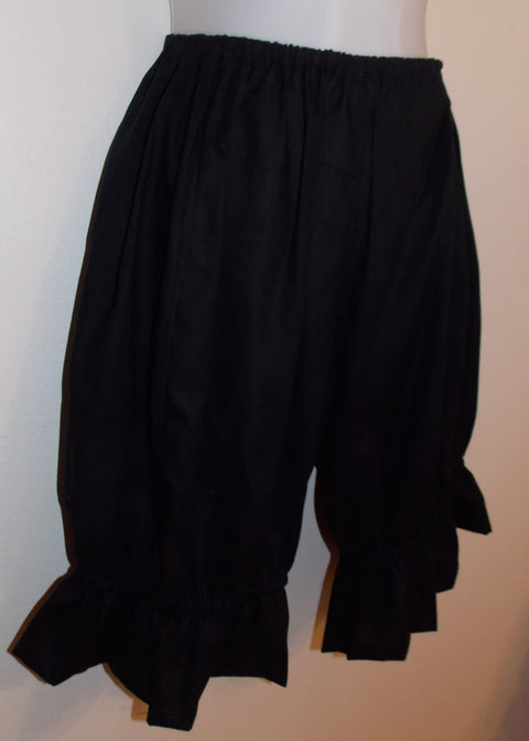 Black Bloomers - Sales and Specials, Skirts - Pants - Underpinnings-Medieval Shoppe