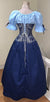 Blue Baroness - Underbust Corset Sets - Waist Cinchers-Medieval Shoppe