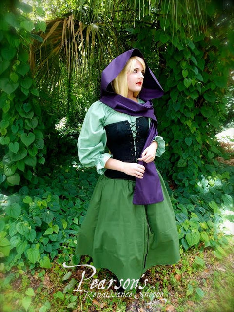 Briar Rose Sleeping Beauty Aurora Costume - Cosplay & Movie Costumes, Medieval Bodice Sets-Medieval Shoppe
