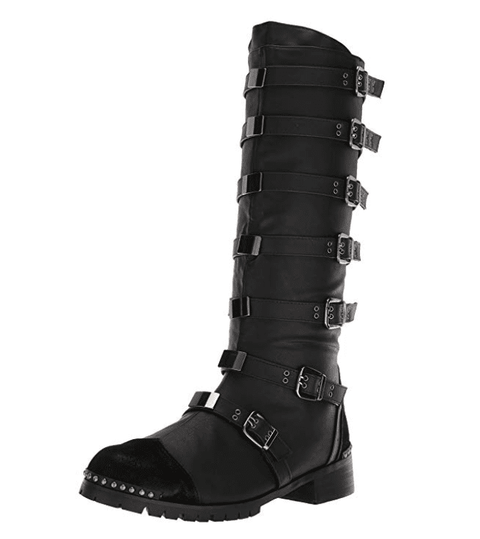 Buckled Steampunk Boot - Black, Brown, Men's Renaissance Boots, Steampunk Footwear-Medieval Shoppe