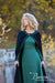 Autumn Princess Woolen Cape - Black Wool w/Blue, Black Wool w/Green, Black wool w/Red, Capes-Medieval Shoppe