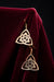 Celtic Brass Earrings - Medieval Earrings & Bracelets-Medieval Shoppe