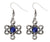 Celtic Knot Symbol Earrings - Black, Blue, Medieval Earrings & Bracelets-Medieval Shoppe