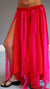 Chiffon Multi Color Petal Skirt - Orange/Red/Fuchsia, Red/Fuchsia, Sales and Specials, Skirts - Pants - Underpinnings-Medieval Shoppe