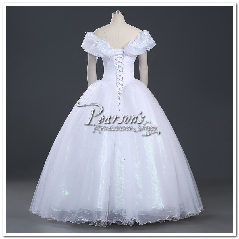 Cinderella 2015 Classic White Dress 3X-Large / Both / No