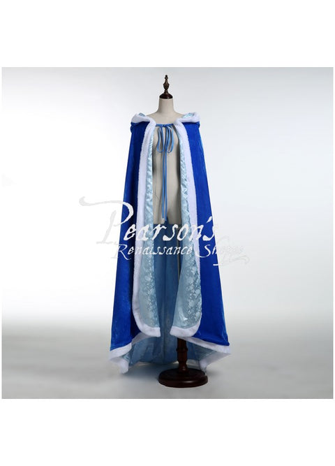 Cinderella Brocade Velvet Cape - Cosplay & Movie Costumes-Medieval Shoppe