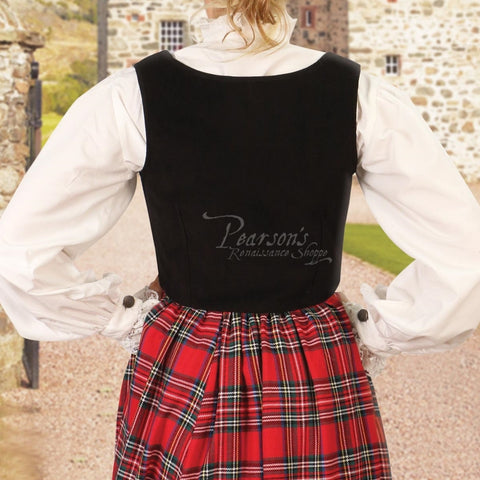 Colleen Bodice - Black, Bodices - Corsets - Waist Cinchers, Navy Blue-Medieval Shoppe