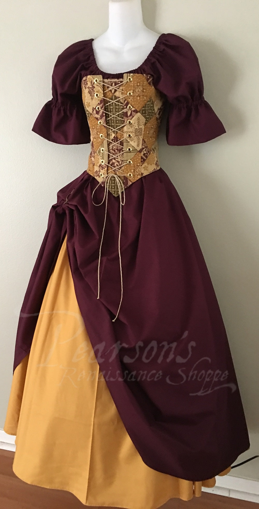Countess Rose Under-bust Corset Set - renaissance clothing