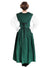 Country Maid Skirt w/Bodice - Black, Emerald Green, Renaissance Dresses-Medieval Shoppe