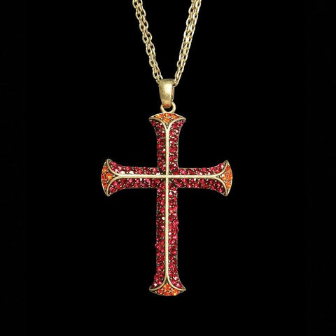 Cross of the Crusades Necklace - Renaissance Necklaces-Medieval Shoppe