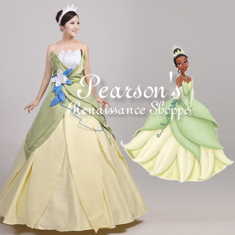 Disney Princess And The Frog Princess Tiana Dress X-Large / Lace-up Back / No Disney Princess And The Frog Princess Tiana Dress X-Large / Lace-up Back / No