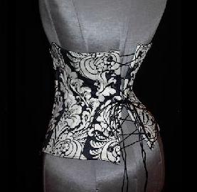 Duchess Onyx Under-bust Corset - Bodices - Corsets - Waist Cinchers, Sales and Specials-Medieval Shoppe