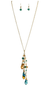 Faceted Bead Lariat Necklace Set - Renaissance Necklaces-Medieval Shoppe