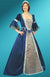 Florentine Renaissance Gown - Blue, Burgundy, Renaissance Dresses, Sales and Specials, Special Order - Custom Made Dresses-Medieval Shoppe