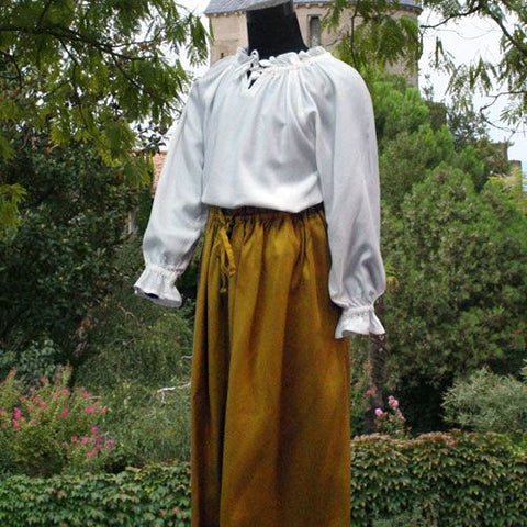 Girls Simple Medieval Skirt - Black, Chocolate, Dark Green, Featured Products, Girl's Medieval Clothing & Accessories, Mustard, Navy, Shop What our customers like best-Medieval Shoppe
