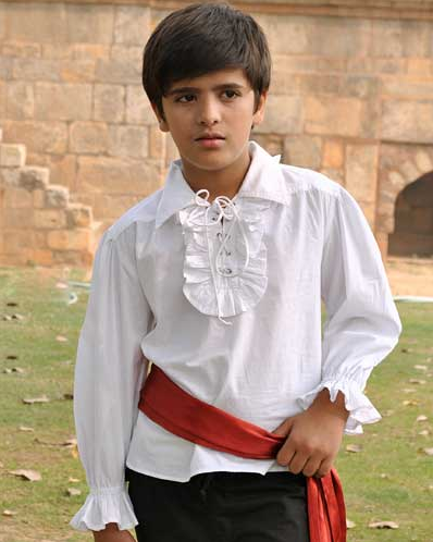 Kids Captain Kennit Ruffled Shirt - Boy's Medieval Clothing-Medieval Shoppe