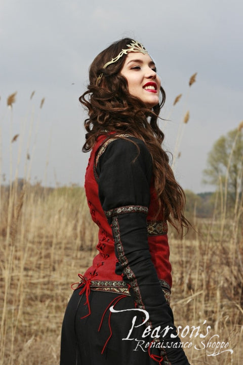 Lady Hunter Bodice - Bodices - Corsets - Waist Cinchers, Medieval Dresses, Sales and Specials-Medieval Shoppe
