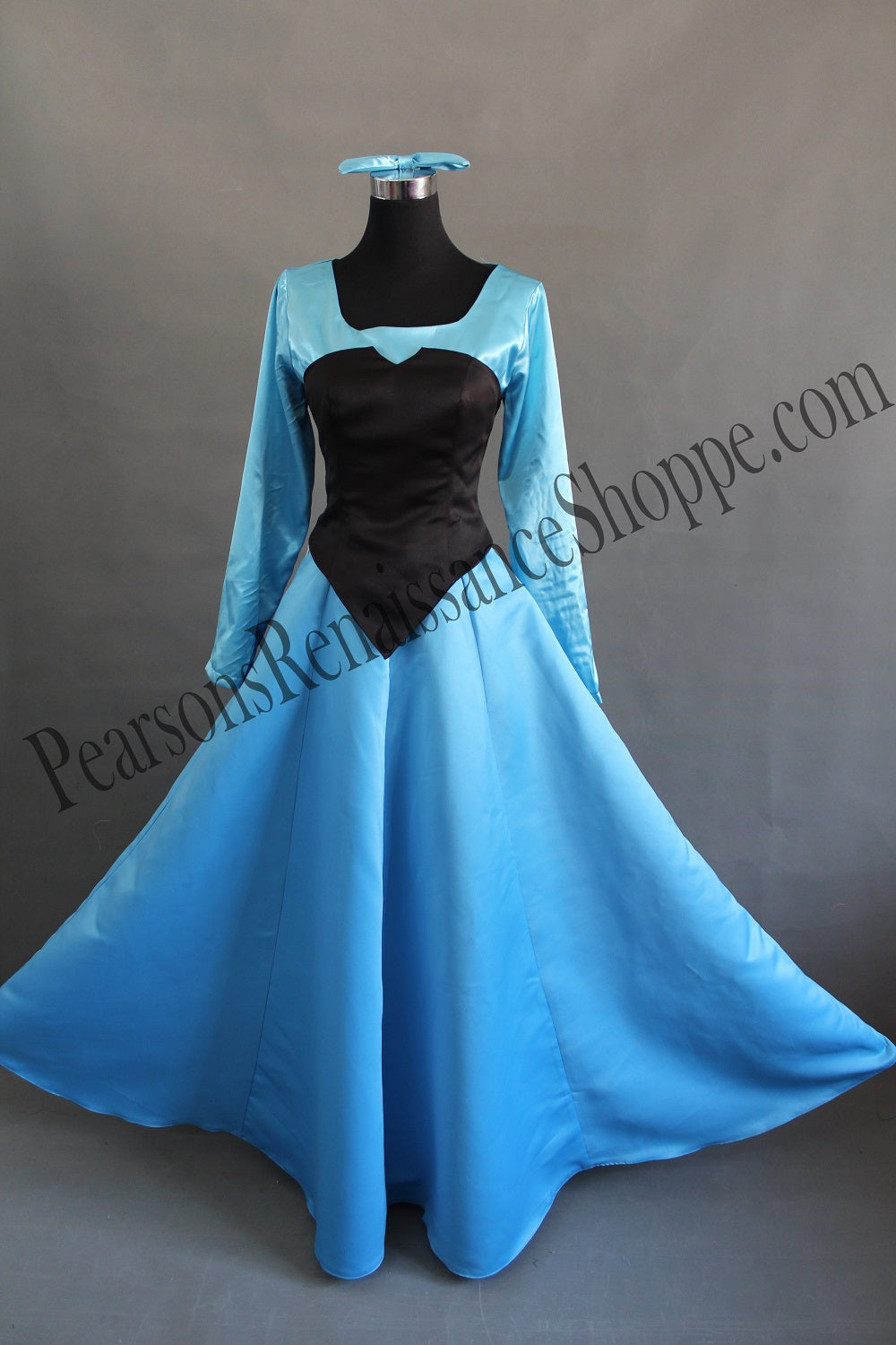 ariel the little mermaid blue dress Princess Kiss Girl X-Small / Both / Yes mermaidcat designs Ribbon Band For a US Men's Size:M8.5=W10 White Satin Round Neckline
