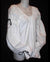 Long Sleeve Pirate Chemise Top - Chemises - Blouses - Coats, Cream, Misty Blue, White-Medieval Shoppe