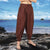 Madagascar Pants - Black, Brown, Pants-Breeches & Kilts, Tan/Navy Stripes-Medieval Shoppe