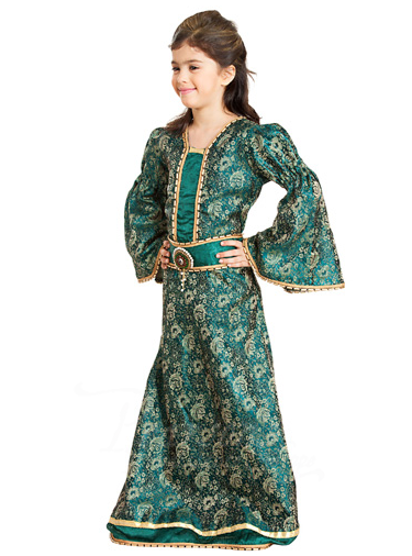 Medieval Brocade Girls Dress - Girl's Medieval Clothing & Accessories-Medieval Shoppe