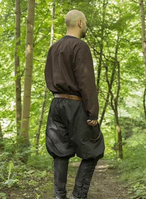Cuffed Medieval Pants - Black, Brown, Pants-Breeches & Kilts-Medieval Shoppe