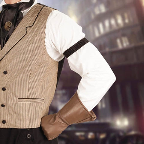 Men's Shirt Sleeve Garters - Accessorize the Steampunk Way, Men's Renaissance Shirts, Men's Steampunk Clothing-Medieval Shoppe